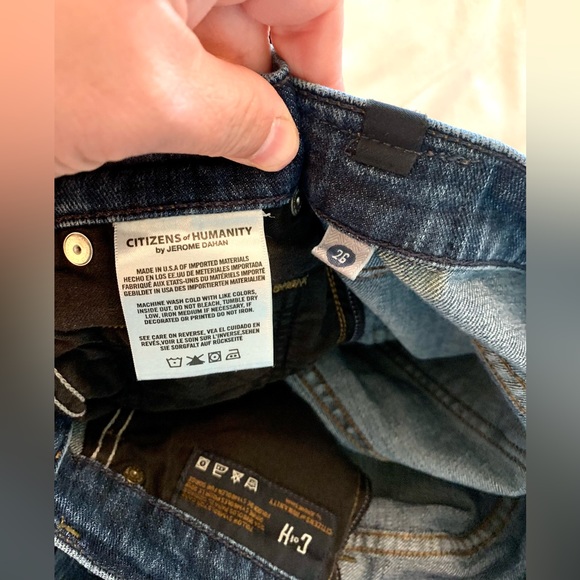 Citizens Of Humanity-COH Women's Sz 26 Dylan Relaxed Boy Jean Blue Cotton Blend - Picture 6 of 12